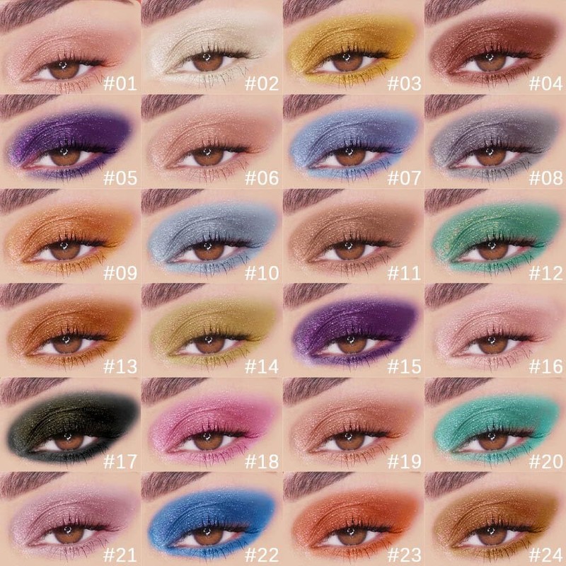 evpct Liquid Shimmery Glitter Eyeshadow Eyeliner, High Pigment Colored Metallic