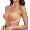 Lemorosy Women's Plus Size Strapless Bra Push Up Full Coverage