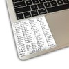 Vegas Pro Reference Keyboard Hotkeys Decals for Mac OS Black,