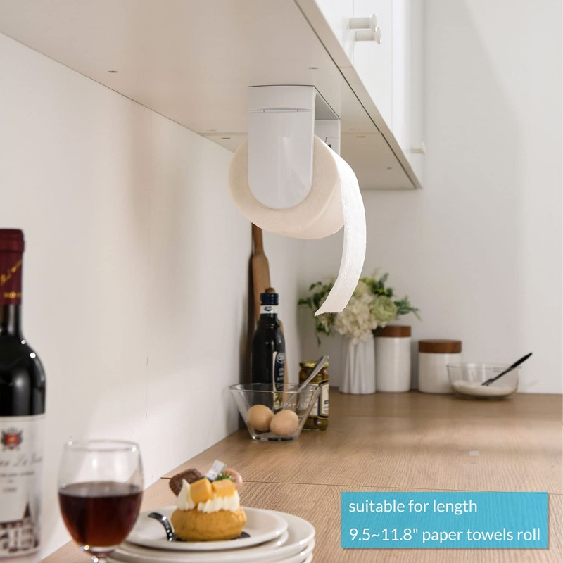 simpletome ONE Hand Tear Paper Towel Holder Under Cabinet Adhesive