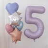 Purple Balloons 5th Number Balloons Purple Number 5 Balloons Number