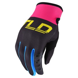 Troy Lee Designs Motocross Motorcycle Dirt Bike Racing Mountain Bicycle Riding Gloves Womens GP Glove; Black/Yellow LG