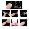 600 Pieces Short Almond False Nails Set, Square Nail Tips