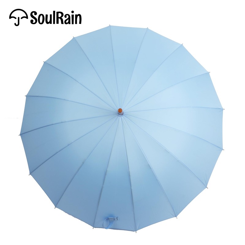 SoulRain 16 Ribs 48" Stick Umbrella Auto Open Solid Color