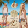 ZIDE Straw Crossbody for Women Woven Summer Beach Handmade Wicker