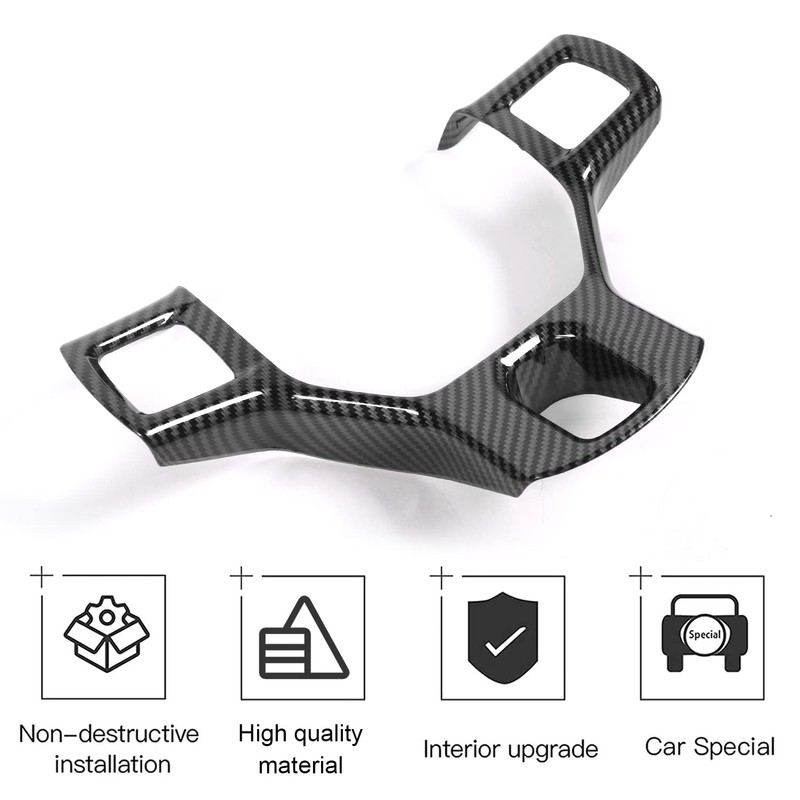 CheroCar for Dodge RAM Steering Wheel Cover Trim Interior Decoration