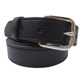 Streeze Boys Real Leather Belt. Made in UK. Children's Black Leather School Belt Sizes 14" - 30" (waist 28"-30", Black)