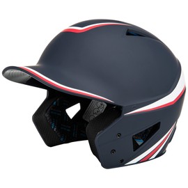 CHAMPRO HX Legend Baseball Batting Helmet, Medium, Scarlet, White, Royal