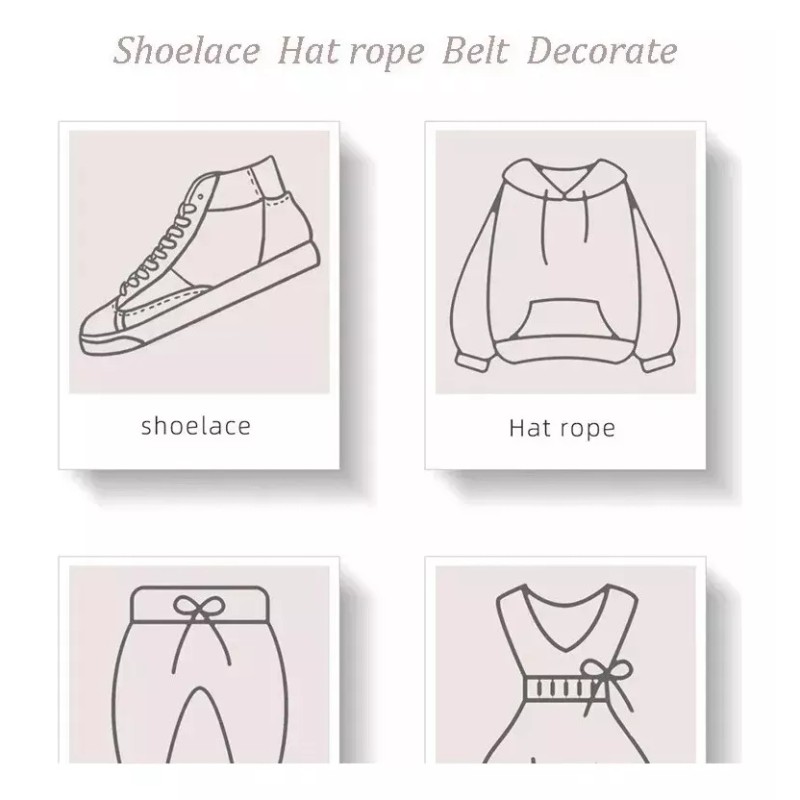 KFMX Agujetas Circular Diamantes Piedras 1.2m Tenis Zapatos