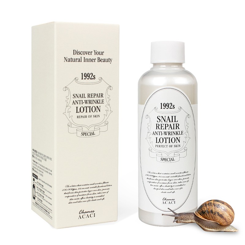 Chamos Snail cosmetics basic skin care 6 types of snail