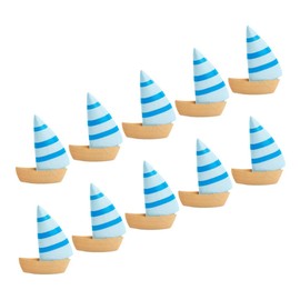 CORHAD Pack of 10 Table Sailing Boat Figure Landscape Accessories Vivid Mini Figure Decorative Mini Figure Garden Supplies Table Miniature Sailboat Realistic Mini Figure