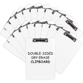 Portapapeles de borrado en seco, paquete de 2, tablero de clip de 8.5 x 11 pulgadas para aula, estudiantes, niños, portapapeles A4, tamaño 9 x 12.5
