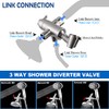 Shower Arm Diverter with Handshower Mount, G1/2 Brass Shower Diverter
