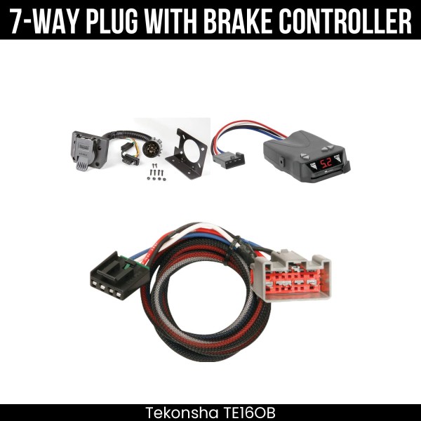 Tekonsha 7-Way Trailer Wiring Kit + Brake Control For 09-14