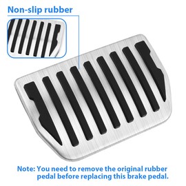 MAIMOCCY Non-Slip Foot Pedal Cover Compatible for Land Rover Range Rover Velar 2018-2025, Compatible for Jaguar F-Pace XE XF 2016-2024 Accessories, Brake Gas Accelerator Pedal Cover Not Drill