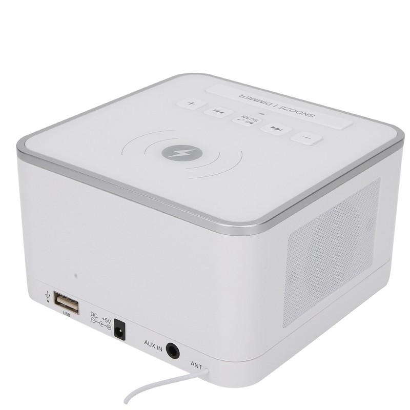 Bluetooth Speaker Player Wireless Charging Digital Alarm Clock