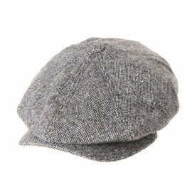 WITHMOONS Newsboy Hat Wool Felt Simple Ivy Cap SL3525 (Brown)