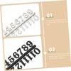 LALAFINA 45 Sets Arabic Clock Numerals Replacement DIY Digital Numbers