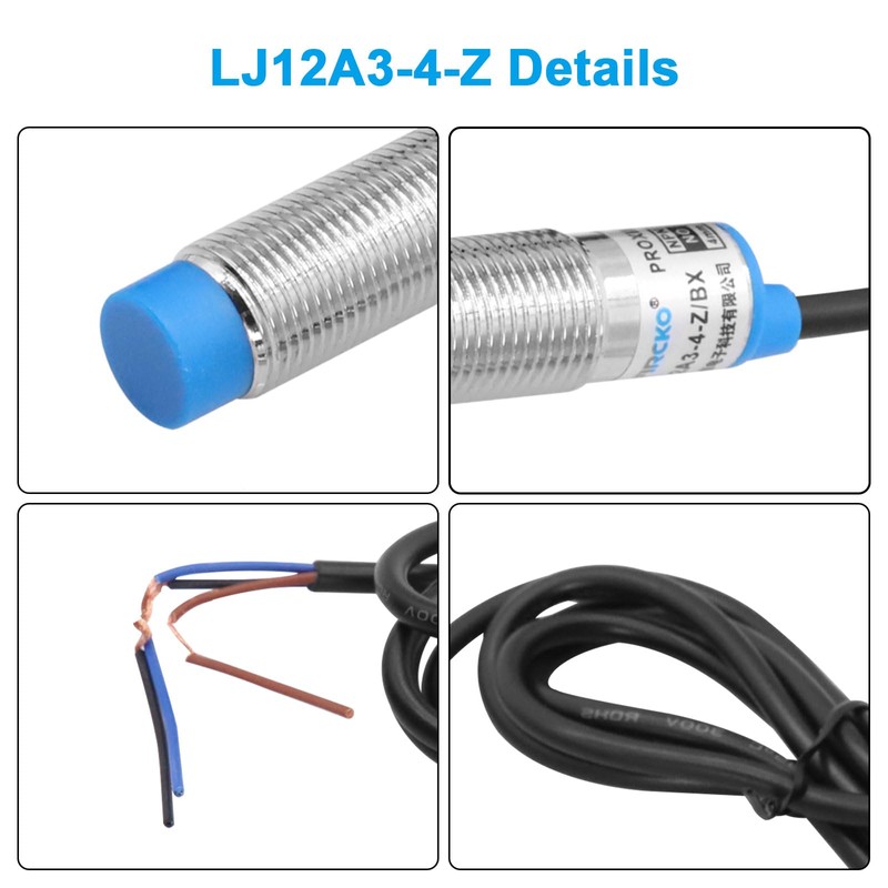 LJ12A3-4-Z BX Proximity Sensor RUIZHI Pack of 5 LJ12A3-4-Z Switch