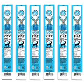 PEARSON RANCH SINCE 1959 Venison Meat Sticks 1 Ounce Venison Jerky Sticks Pack of 6 - Exotic Meat, Low-Carb, Gluten-Free, MSG-Free, High Protein, Paleo and Keto Friendly