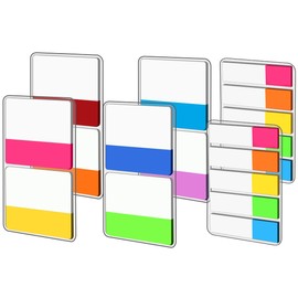 360Pcs Sticky Index Tabs Flags Set, FANDAMEI 160Pcs Filing Tabs & 200Pcs Mini Sticky Flags for Office School, PageMarkers Tape Flags Classify Files Tabs Flags as Book Tags Stickers Index Markers