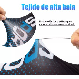 GOGOX Guantes Protección Solar Largos Medio Dedo,antiuv Seda Hielo