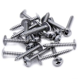 No.8 x 0.75 (4.2mm x 19mm) Pozi Flanged Self-Tapping Screw - Stainless Steel (A2) (Pack of 20)