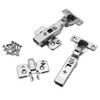 Half Overlay Mini Blum® 26mm 90° Clip-On Frameless Overlay Hinges,