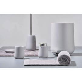 ZONE DENMARK Nova One Toothbrush Cup | Sleek & Durable Modern Bathroom Accessory | Revitalize Your Daily Routine with Scandinavian Elegance and Practicality Unite- (Soft Grey)