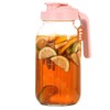 Mihlapi Glass Pitcher with Lid, 64 OZ Mason Jar Pitcher