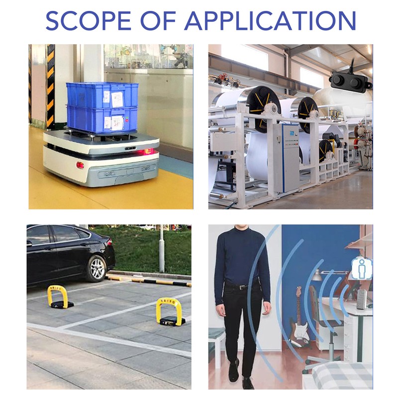 Ultrasonic Ranging Distance Sensor IP67 Waterproof UART Auto Output Robot