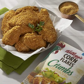 Kellogg’s, Corn Flakes Crumbs, Fat-Free, 1.31 Pound (Pack of 12)