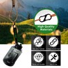 30pcs Backpack Zipper Locks, Dual S Shaped Carabiner Clips,Black Zipper