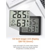 Digital Thermo-Hygrometer Indoor Thermometer Hygrometer Temeo Hygro Indicator 3.1 Inch