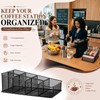 Domensi Mesh Condiment Station with 7 Compartment, Break Room Coffee