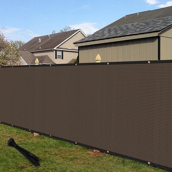 ECOOPTS 4'x97' Privacy Fence Screen Windscreen with Copper Grommets, Fit