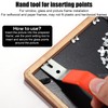 Glazier Setting Tool, Glazier Tools Kit with 120pcs Push Points