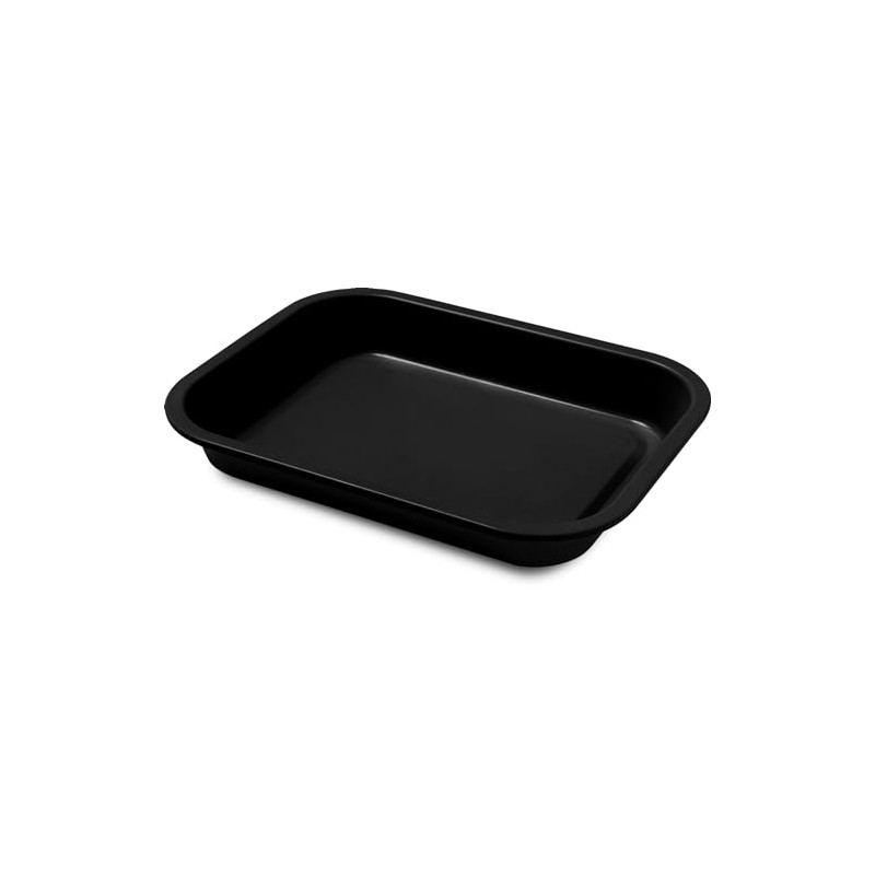 FORMEGOLOSE™, Lasagnera 20x25 cm, Acciaio con rivestimento antiaderente, Nero