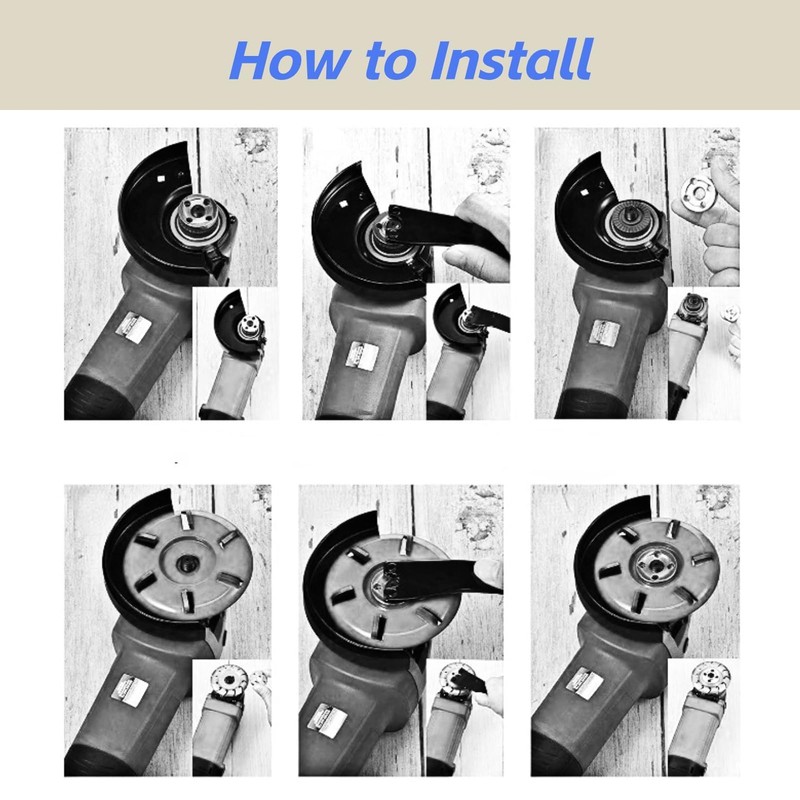 EIMSOAH Wood Carving Disc, 6 Teeth Angle Grinder Accessories, Woodworking