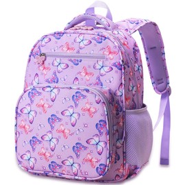 RHCPFOVR Girls Backpack for Elementary School, Backpack for Girls 5-8, Lightweight Kids Backpacks