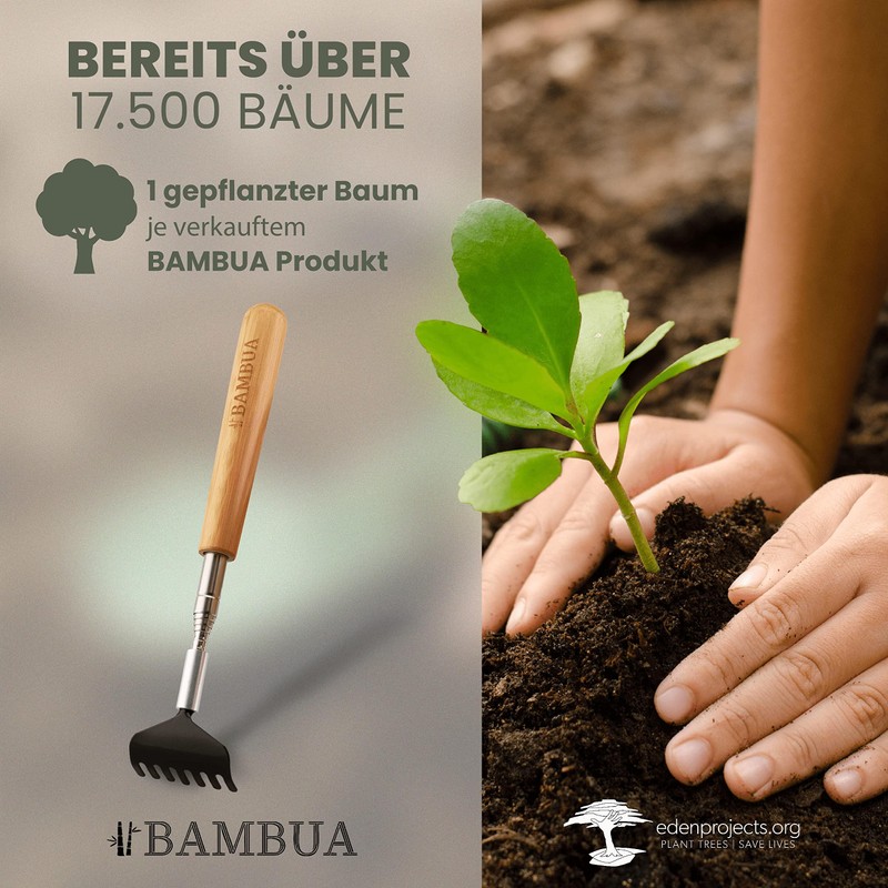 BAMBUA Extendable Back Scratcher - [Includes 5 Attachments] - Gifts