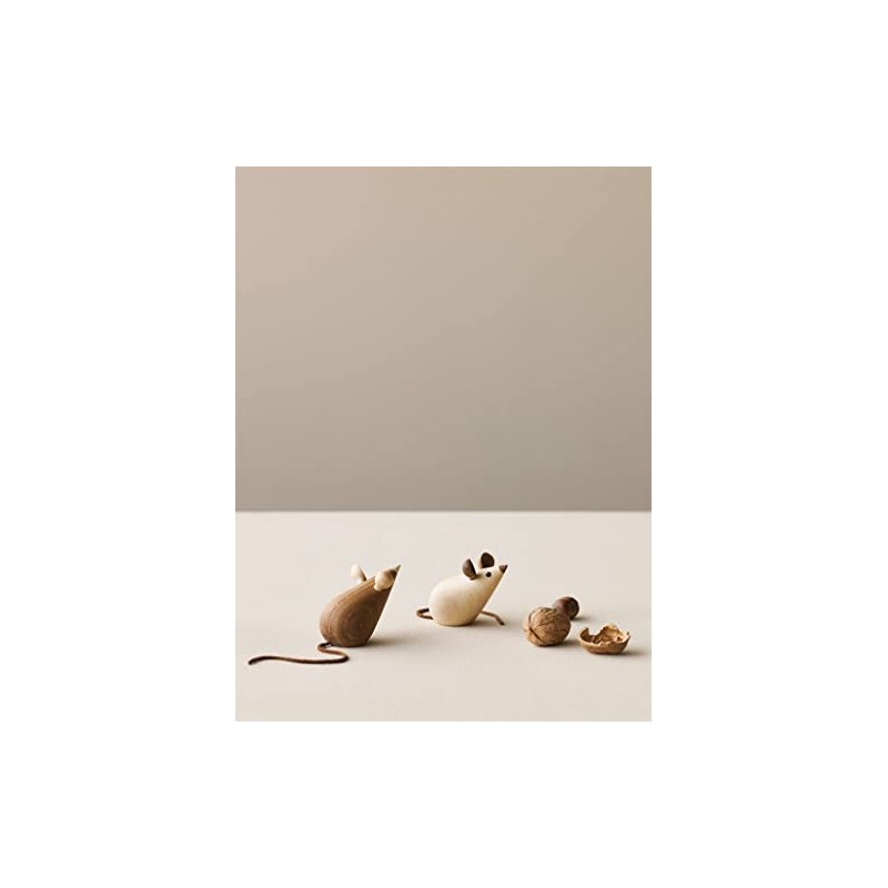 Lucie Kaas Skjode SK03 Wooden Mice Figures 5.5 cm Set