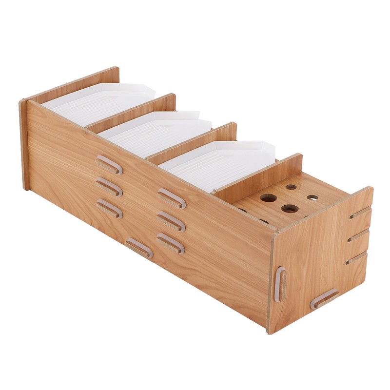 Rhinestone Drawing Tray Easy Install MultiLayer Synthetic Wood Storage Organizer