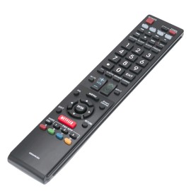 New RRMC GB004WJSA Smart TV Remote Control Fit for Sharp Aquos TV LC52C6400U LC-52C6400U LC52LE640 LC-52LE640 LC52LE640U LC-52LE640U LC60C6400U LC-60C6400U LC-60C6500U LC60C6500U LC70LE750U LC-80C6500