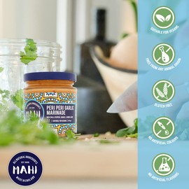 MAHI Peri-Peri Garlic Marinade Sauce - Mild Heat, Perfect for BBQs & Every Day, Gluten Free (GF) Vegan Sauce, 200g