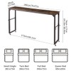 Aibiju Over Bed Desk with Wheels Adjustable Height, King Size