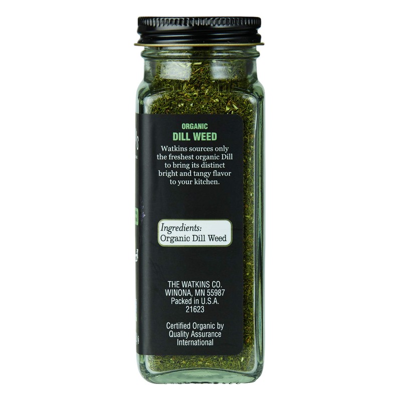 Watkins Organic Dill Weed, Non-GMO, Kosher, 0.78 Ounce, 1-Pack