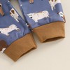 DSOKUHIB Toddler Baby Boy Fall Winter Outfit Cow Print Long
