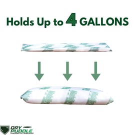 Mobilevee DryPuddle Puddle Sponge for Baseball Fields - Water Absorbing Pads to Remove Puddles from Wet Infields 12""x24"" - (12-Pack), White