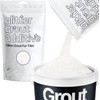 Hemway White Iridescent Glitter Grout Additive 100g Metallic Flakes for